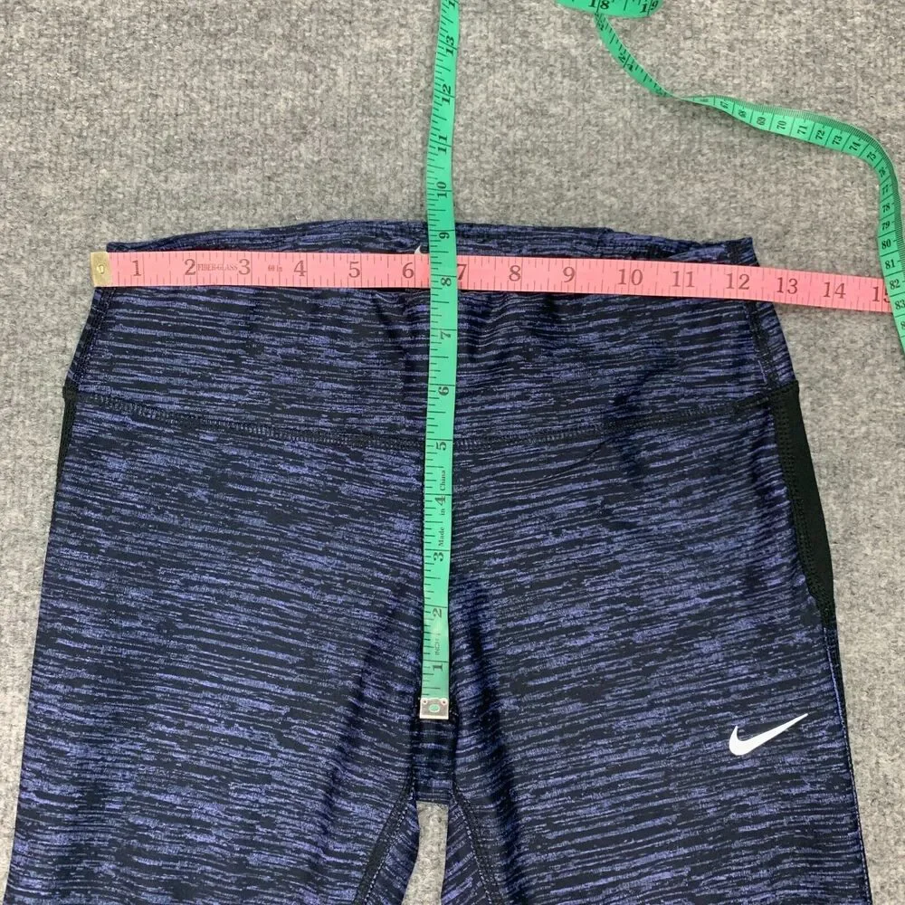 Nike Dri Fit Capri Leggings Womens S Small Running Reflective Cropped *READ